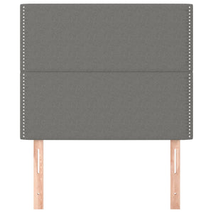 Kopfteil Dunkelgrau 90 x 5 x 118/128 cm Stoff