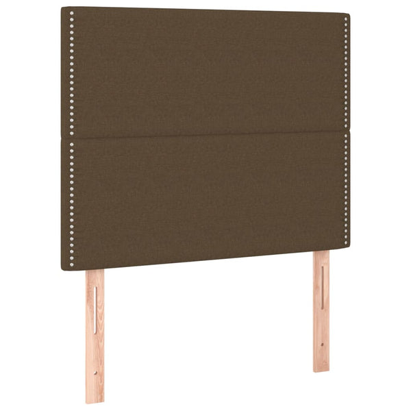 Kopfteil Dunkelbraun 90x5x118/128 cm Stoff
