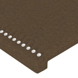 Kopfteil Dunkelbraun 90x5x118/128 cm Stoff
