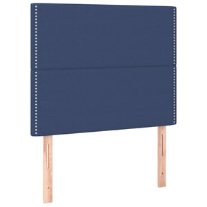 Kopfteil Blau 90x5x118/128 cm Stoff