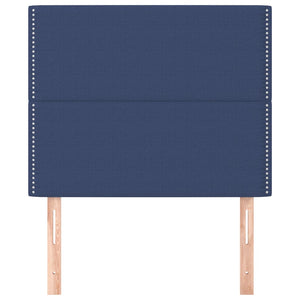 Kopfteil Blau 90x5x118/128 cm Stoff