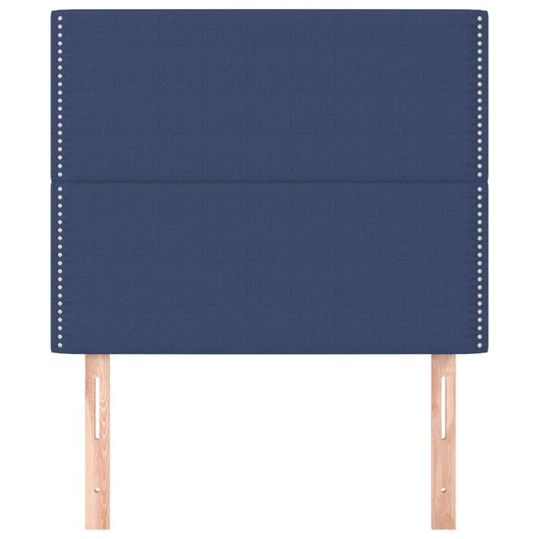 Kopfteil Blau 90x5x118/128 cm Stoff