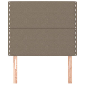 Kopfteil Taupe 100x5x118/128 cm Stoff