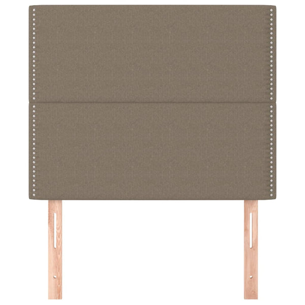 Kopfteil Taupe 100x5x118/128 cm Stoff