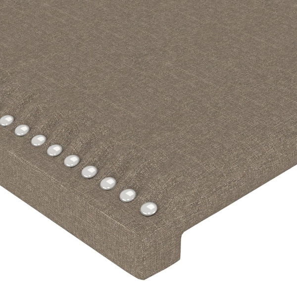 Kopfteil Taupe 100x5x118/128 cm Stoff