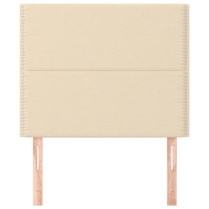 Kopfteil Creme 100x5x118/128 cm Stoff