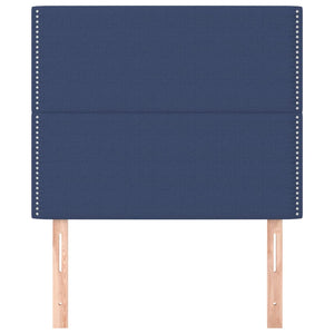 Kopfteil Blau 100 x 5 x 118/128 cm Stoff