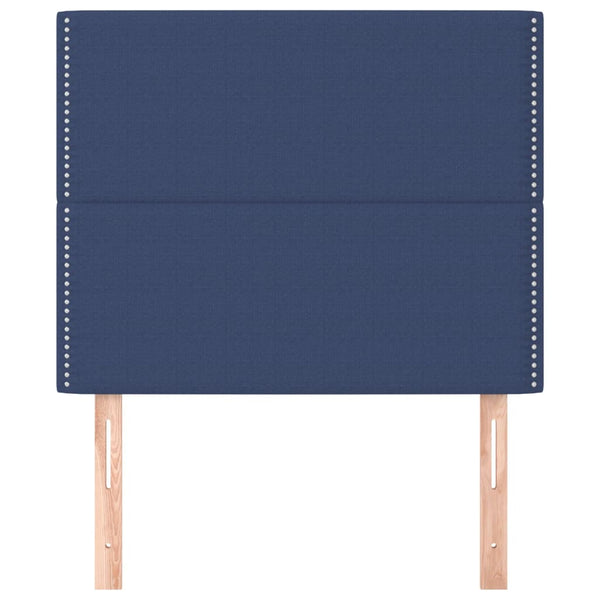 Kopfteil Blau 100 x 5 x 118/128 cm Stoff
