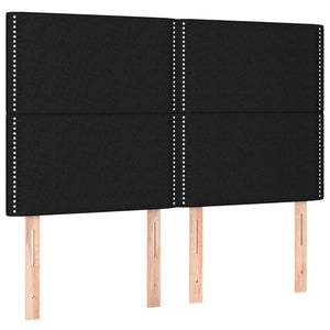 Kopfteil Schwarz 144x5x118/128 cm Stoff
