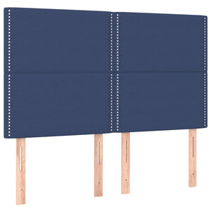 Kopfteil Blau 144x5x118/128 cm Stoff