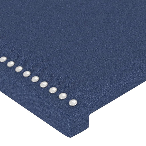 Kopfteil Blau 144x5x118/128 cm Stoff