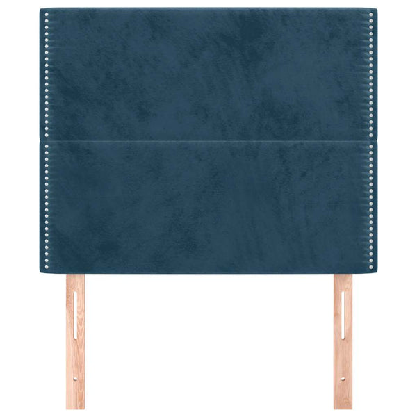 Kopfteil Dunkelblau 80x5x118/128 cm Samt