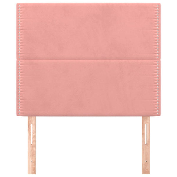 Kopfteil Rosa 80x5x118/128 cm Samt