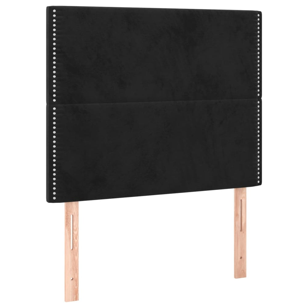 vidaXL Tête de lit Noir 90x5x118/128 cm Velours