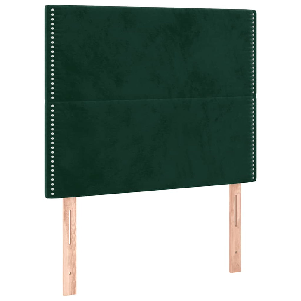 vidaXL Tête de lit Vert foncé 90x5x118/128 cm Velours