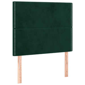 Kopfteil Dunkelgrün 90x5x118/128 cm Samt
