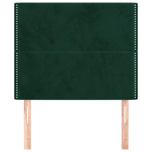 Kopfteil Dunkelgrün 90x5x118/128 cm Samt