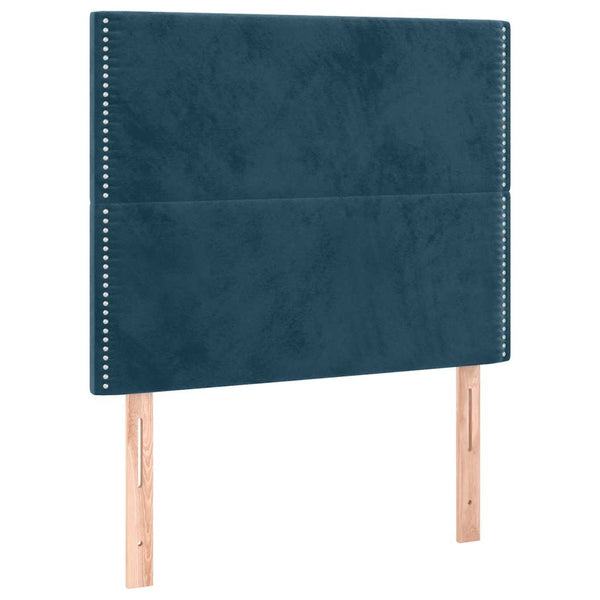 Kopfteil Dunkelblau 90x5x118/128 cm Samt