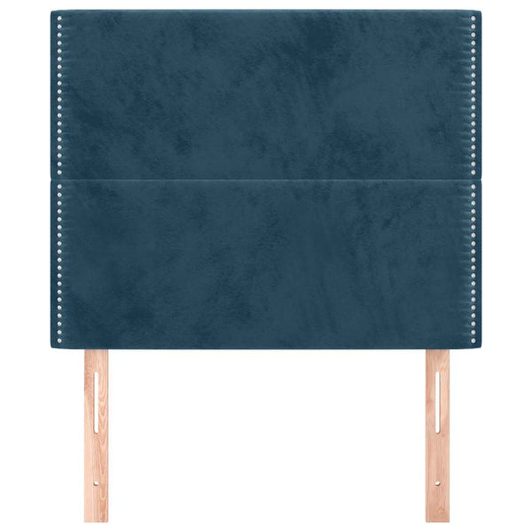 Kopfteil Dunkelblau 90x5x118/128 cm Samt