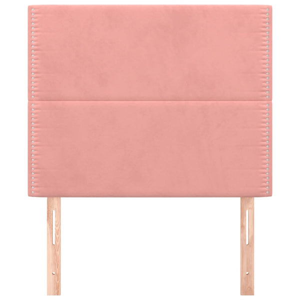 Kopfteil Rosa 90x5x118/128 cm Samt