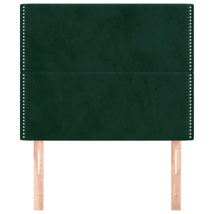 Kopfteil Dunkelgrün 100x5x118/128 cm Samt