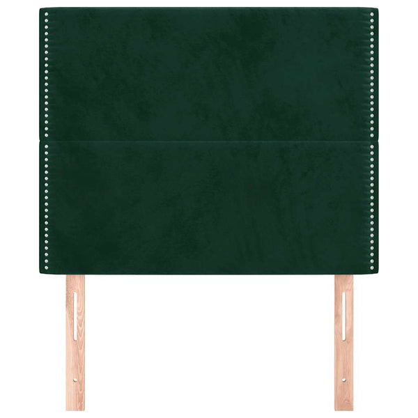 Kopfteil Dunkelgrün 100x5x118/128 cm Samt