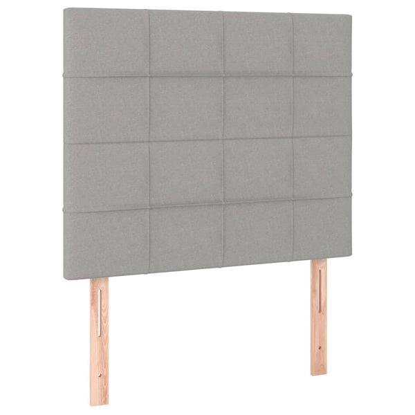 Kopfteil Hellgrau 80x5x118/128 cm Stoff