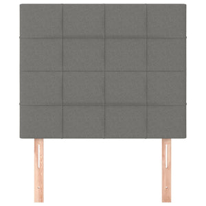 Kopfteil Dunkelgrau 80 x 5 x 118/128 cm Stoff