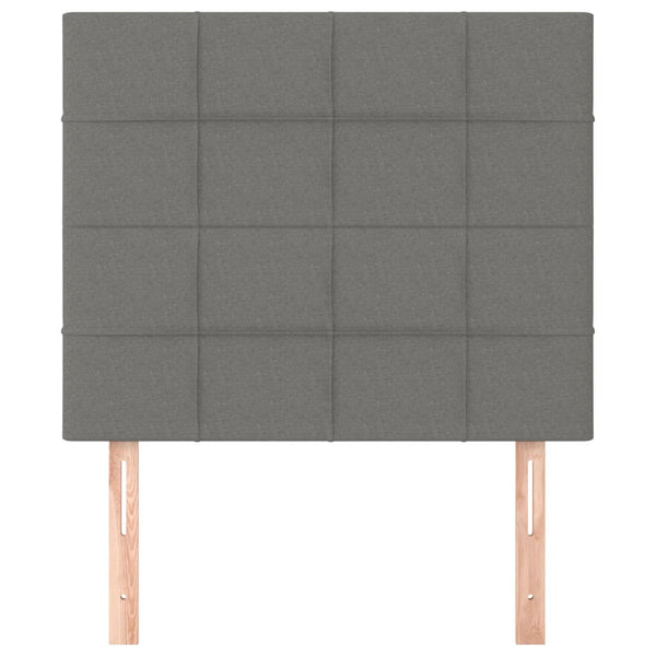 Kopfteil Dunkelgrau 80 x 5 x 118/128 cm Stoff