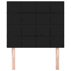 Kopfteil Schwarz 80x5x118/128 cm Stoff