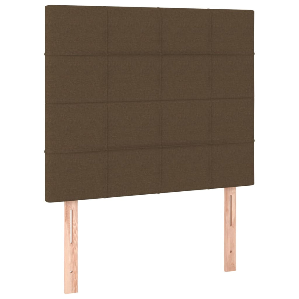 Kopfteil Dunkelbraun 80x5x118/128 cm Stoff