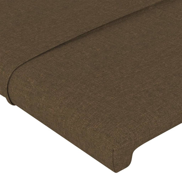 Kopfteil Dunkelbraun 80x5x118/128 cm Stoff