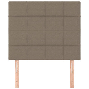 Kopfteil Taupe 80x5x118/128 cm Stoff