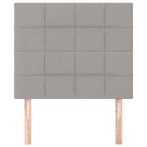 Kopfteil Hellgrau 90x5x118/128 cm Stoff