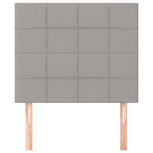 Kopfteil Hellgrau 90x5x118/128 cm Stoff