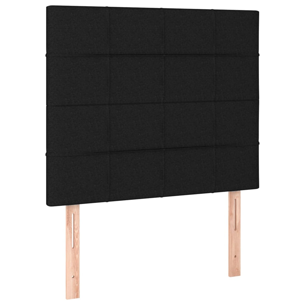 Kopfteil Schwarz 90x5x118/128 cm Stoff