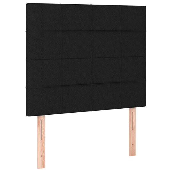 Kopfteil Schwarz 90x5x118/128 cm Stoff