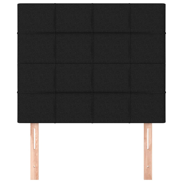 Kopfteil Schwarz 90x5x118/128 cm Stoff