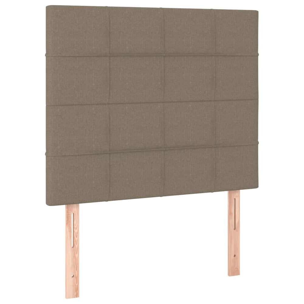Kopfteil Taupe 90x5x118/128 cm Stoff