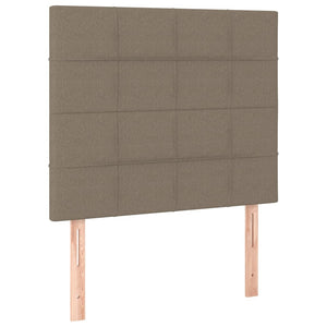 Kopfteil Taupe 90x5x118/128 cm Stoff