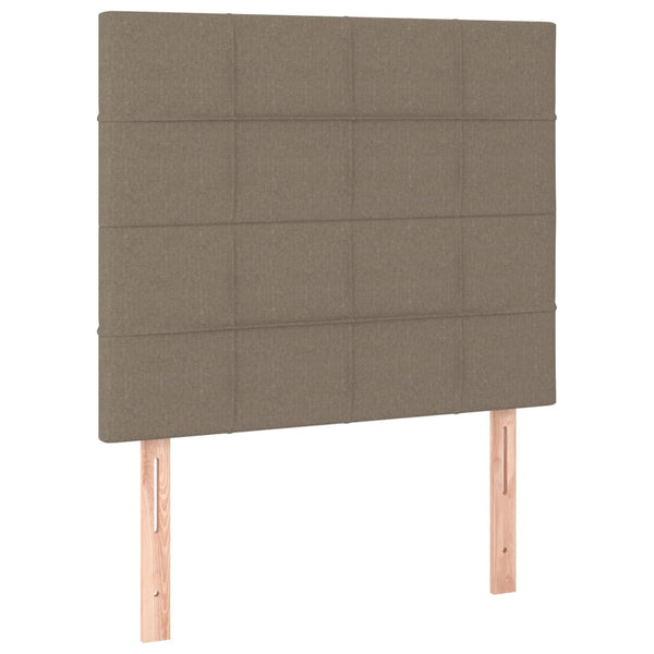 Kopfteil Taupe 90x5x118/128 cm Stoff