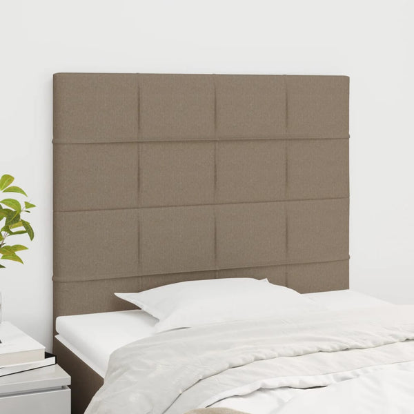 Kopfteil Taupe 90x5x118/128 cm Stoff