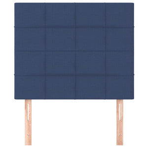 Kopfteil Blau 90x5x118/128 cm Stoff