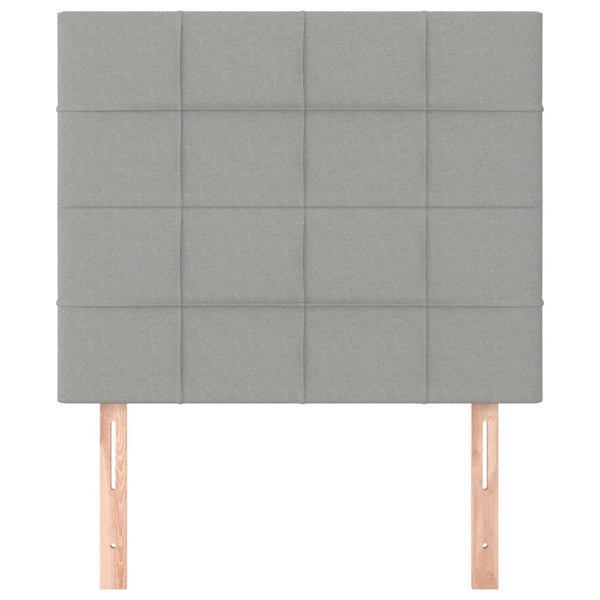Kopfteil Hellgrau 100 x 5 x 118/128 cm Stoff