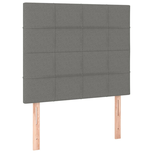 Kopfteil Dunkelgrau 100 x 5 x 118/128 cm Stoff
