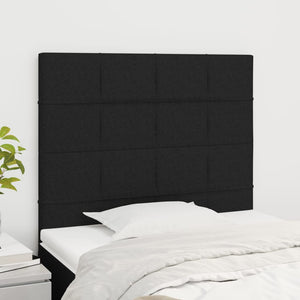 Kopfteil Schwarz 100 x 5 x 118/128 cm Stoff