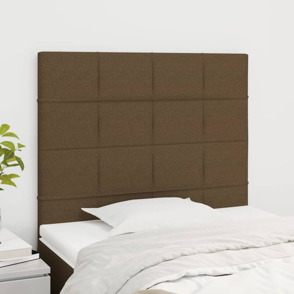 Kopfteil Dunkelbraun 100 x 5 x 118/128 cm Stoff