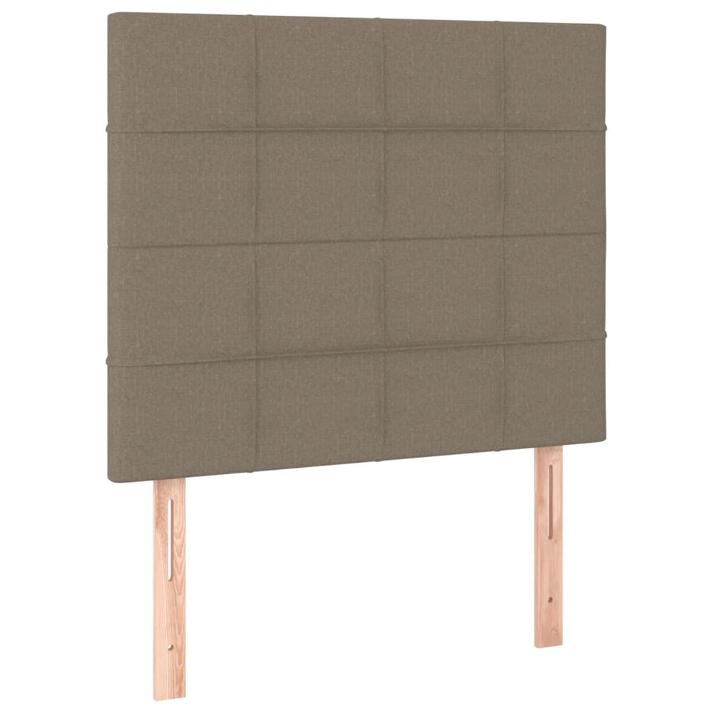Kopfteil Taupe 100x5x118/128 cm Stoff
