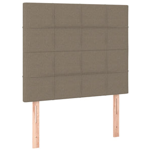 Kopfteil Taupe 100x5x118/128 cm Stoff