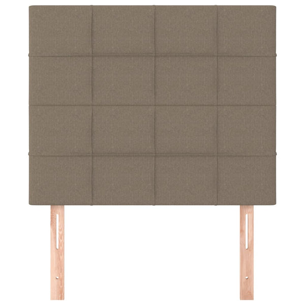 Kopfteil Taupe 100x5x118/128 cm Stoff